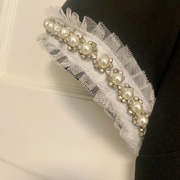 Betsy Johnson Black Dress with Pearl Details - Picture 3 of 3